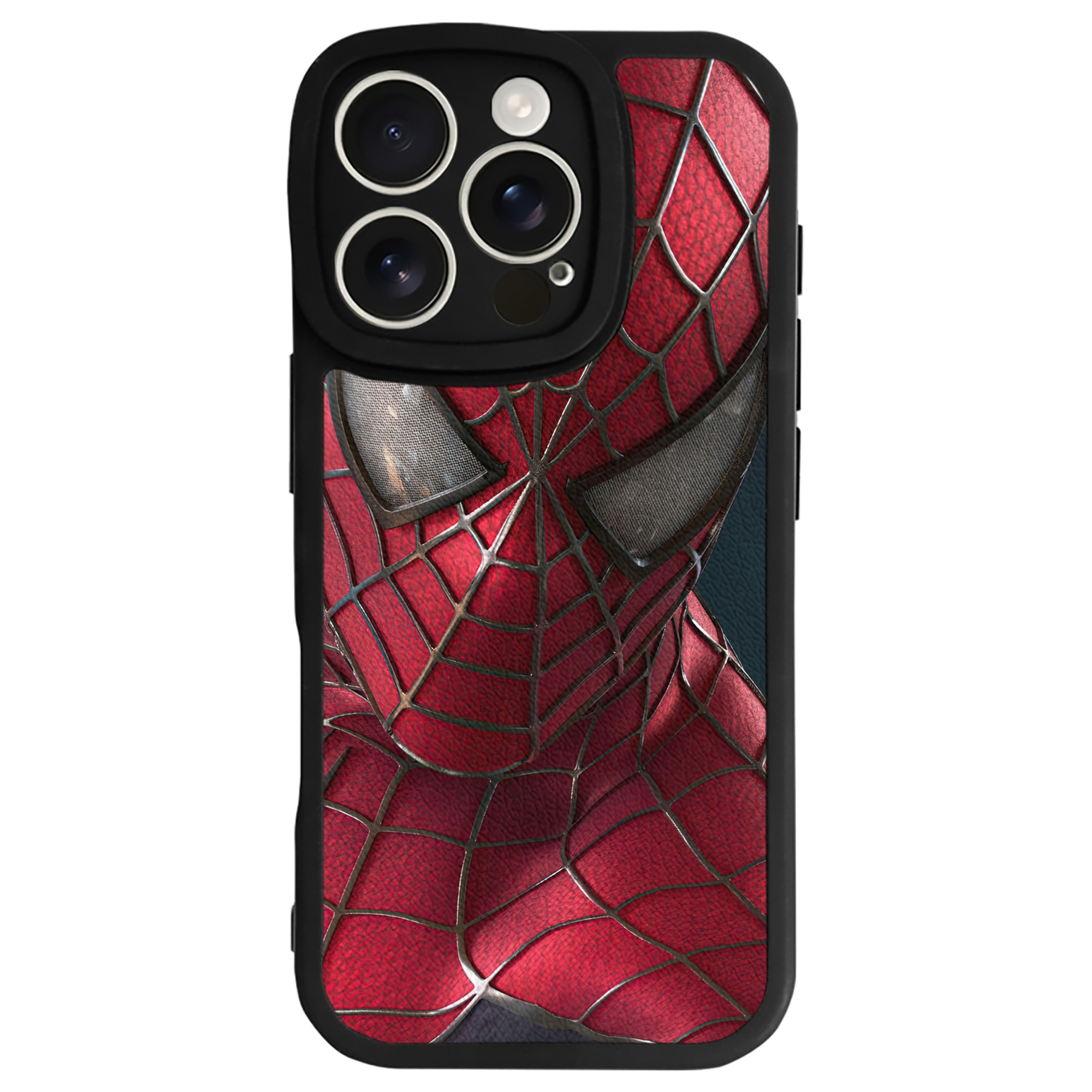 （画像用） Spider Man スパイダーマン 【iPhone 16シリーズ対応】シリコンスマホケース（レザー調） 材質：シリコン